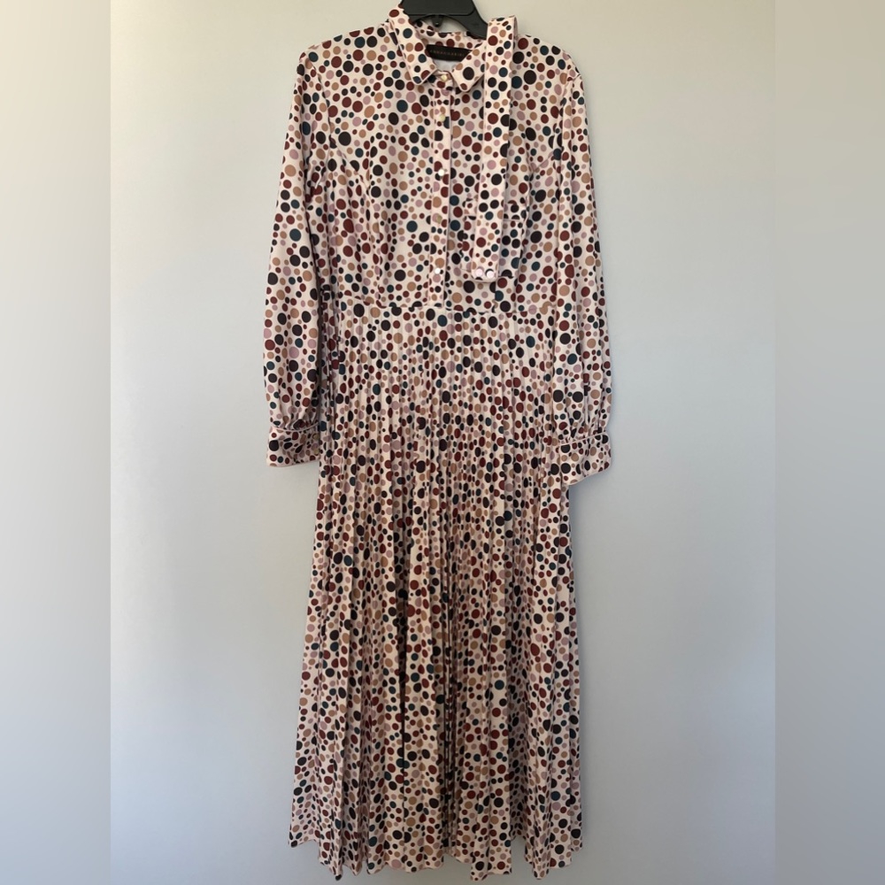 Annah Hariri Dress Polkadot Abaya Islamic Attire